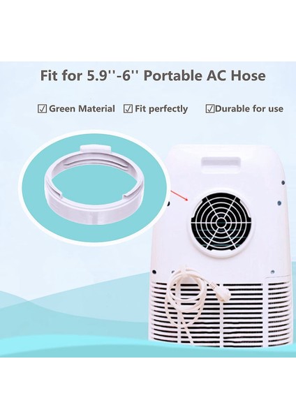 Taşınabilir Klima Egzoz Hortumu Bağlayıcı Pencere Adaptörü A/c Ünitesi Tüp Konnektör Parçaları ve Aksesuarları Yuvarlak (Yurt Dışından) fırsatları