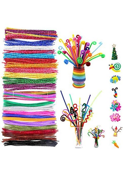 200 Adet Boru Temizleyicileri Şönil Kaynaklanıyor Çocuklar Dıy Zanaat Eğitici Oyuncaklar Sanat Yaratıcı El Sanatları Süslemeleri (Yurt Dışından) fiyatları