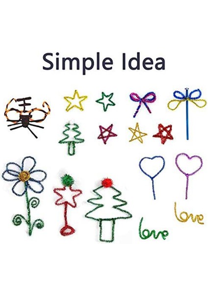 200 Adet Boru Temizleyicileri Şönil Kaynaklanıyor Çocuklar Dıy Zanaat Eğitici Oyuncaklar Sanat Yaratıcı El Sanatları Süslemeleri (Yurt Dışından) modelleri