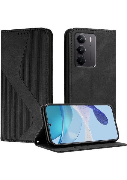Realme C75 4g Kart Yuvaları Tutucu Için Kılıf Folio Kapak Cüzdan Kickstand Pu (Yurt Dışından)