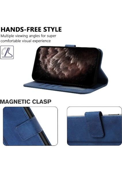 Xiaomi Poco C75 Flip Folio Cüzdan Manyetik Kapatma Kartı Pu Için Telefon Kılıfı (Yurt Dışından)