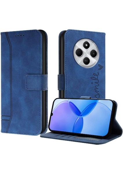 Xiaomi Poco C75 Flip Folio Cüzdan Manyetik Kapatma Kartı Pu Için Telefon Kılıfı (Yurt Dışından)