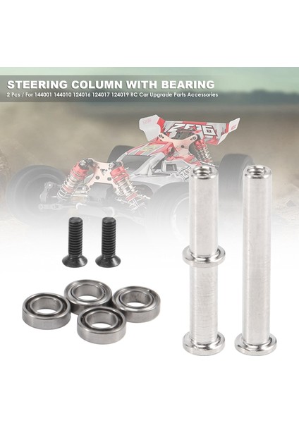 2 Adet Direksiyon Kolonu Için Rulman ile Wltoys 144001 144010 124016 124017 124019 Rc Araba Yükseltme Parçaları Aksesuarları (Yurt Dışından) fırsatları
