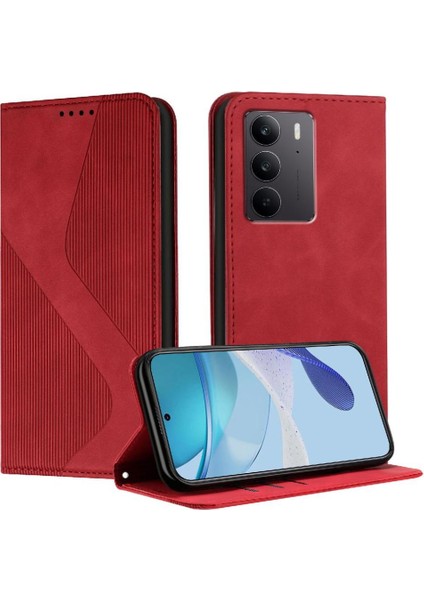 Realme C75 4g Kart Yuvaları Tutucu Için Kılıf Folio Kapak Cüzdan Kickstand Pu (Yurt Dışından)