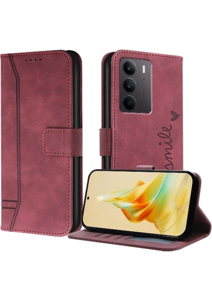 Realme C75 4g Kart Yuvaları Için Telefon Kılıfı Kapak Flip Folio Cüzdan Pu Deri (Yurt Dışından) indirimleri