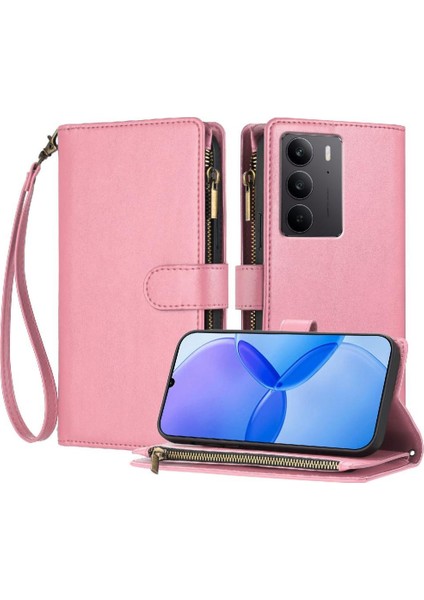 Realme C75 4g Pu Deri Kart Yuvaları Çanta Kapak Için Kılıf Folio Kapak (Yurt Dışından) fırsatları