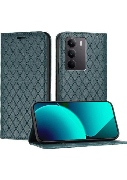 Realme C75 4g Cüzdan Flip Kartvizit Yuvaları Tutucu Manyetik Için Kılıf (Yurt Dışından)