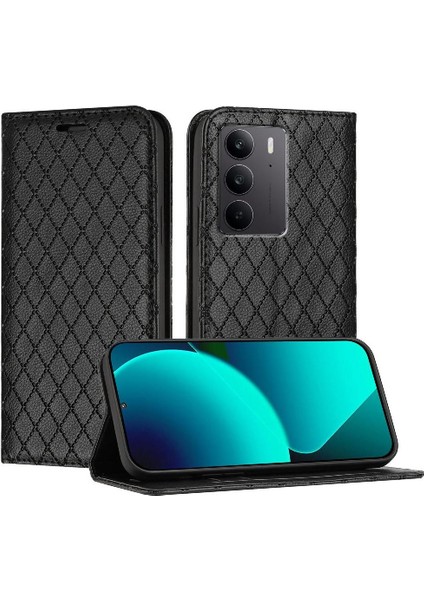 Realme C75 4g Cüzdan Flip Kartvizit Yuvaları Tutucu Manyetik Için Kılıf (Yurt Dışından)