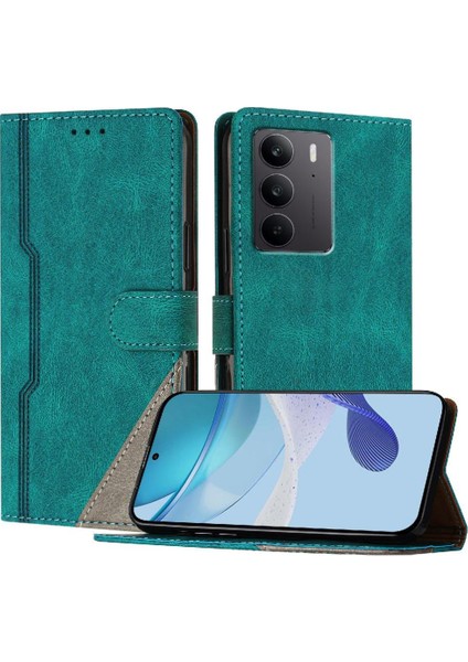 Realme C75 4g Kart Yuvaları Için Kılıf Kapak Manyetik Kapatma Kullanışlı Standı Pu (Yurt Dışından)