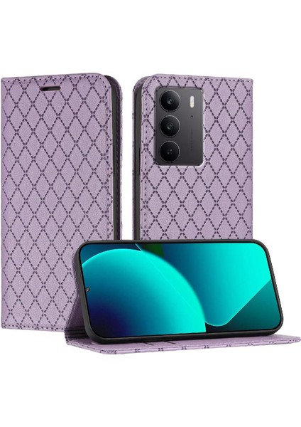 Realme C75 4g Cüzdan Flip Kartvizit Yuvaları Tutucu Manyetik Için Kılıf (Yurt Dışından)