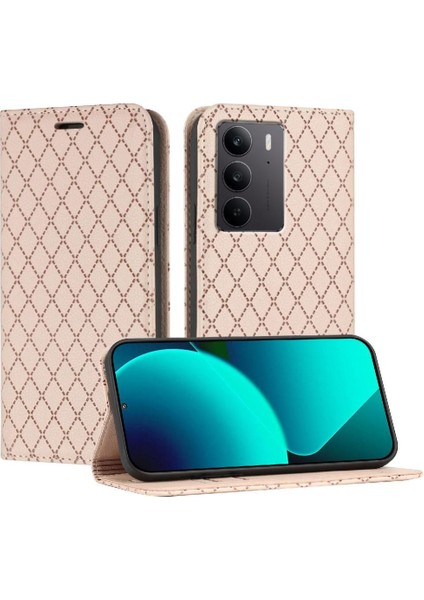 Realme C75 4g Cüzdan Flip Kartvizit Yuvaları Tutucu Manyetik Için Kılıf (Yurt Dışından)
