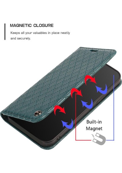 Xiaomi Poco C75 Iş Flip Manyetik Kabuk Kart Yuvaları Tutucu Için Kılıf (Yurt Dışından)
