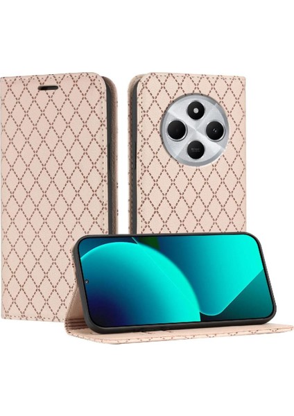 Xiaomi Poco C75 Iş Flip Manyetik Kabuk Kart Yuvaları Tutucu Için Kılıf (Yurt Dışından)