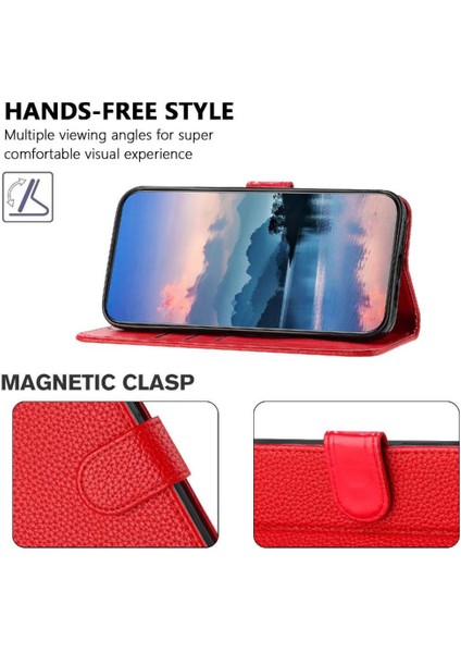 Realme C75 4g Cüzdan Kart Yuvaları Için Telefon Kılıfı Tutucu Litchi Desen Flip (Yurt Dışından) fiyatları
