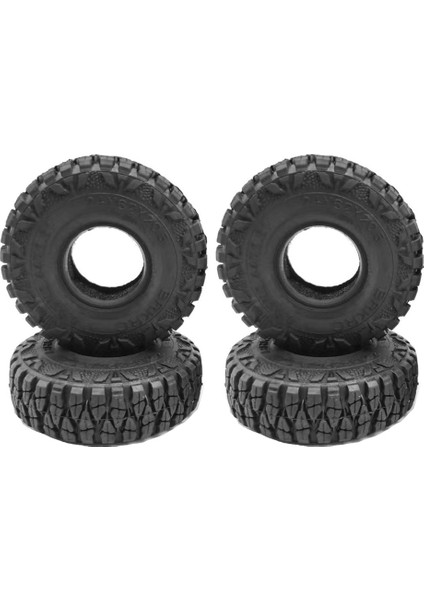 4 Adet 62MM 1.0 Inç Tekerlek Lastikleri Yumuşak Çamur Arazi Kauçuk Lastikler 1/24 Rc Paletli Araba Eksenel SCX24 Bronco Gladyatör Parçaları (Yurt Dışından)