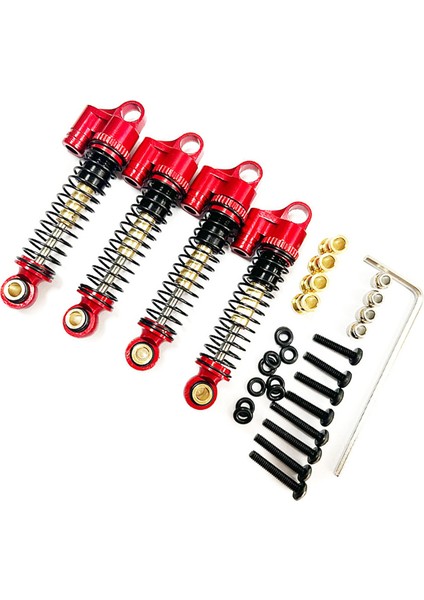 Fms FCX24 Metal 43MM Şok Yağsız Oressure 1/24 Rc Paletli Araba Yükseltme Parçaları Aksesuarları, Kırmızı (Yurt Dışından) fiyatları