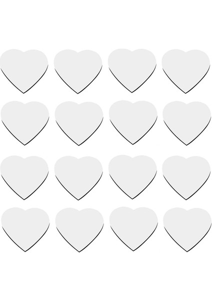 30 Adet Kalp Şeklinde Süblimasyon Mıknatısı Boşlukları Düğün Sevgililer Günü Buzdolabı Mıknatısları Aşk Kalp Duvar Kapı Dekorasyon (Yurt Dışından)