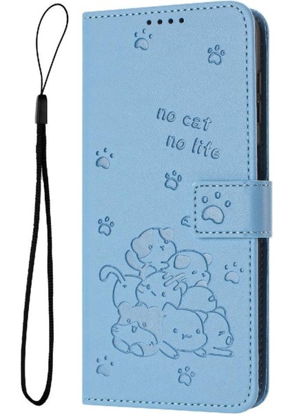 Samsung Galaxy M35 Için Flip Case Deri Cüzdan Sevimli Kedi Kart Tutucu Pu (Yurt Dışından) fiyatları