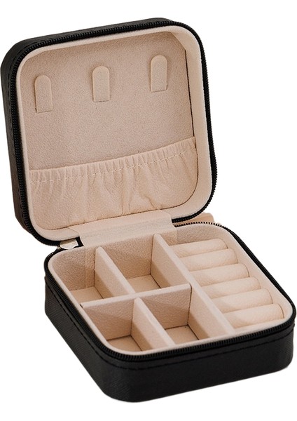 Basit Taşınabilir Mücevher Kutusu Düzenleyici, Çevirmeli Kapaklı, Taşıması Kolay (Yurt Dışından)