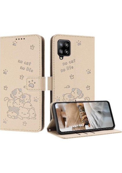Samsung Galaxy Flip 5g Kart Tutucu Için Flip Case Kickstand Sevimli Kedi Cüzdan (Yurt Dışından)