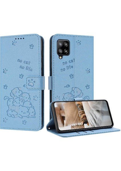 Samsung Galaxy Flip 5g Kart Tutucu Için Flip Case Kickstand Sevimli Kedi Cüzdan (Yurt Dışından)
