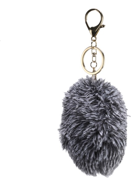 Sevimli Kirpi Peluş Anahtarlık Cep Telefon Ahizesi Anahtarlık Kirpi Ponpon Yüzük Kolye Peluş Oyuncak Gri Kürk Hediyeler (Yurt Dışından) fırsatları