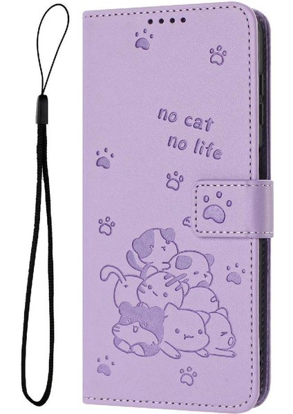 Samsung Galaxy Için Flip Case A52S 5g Sevimli Kedi Pu Deri Deri Cüzdan (Yurt Dışından) fiyatları