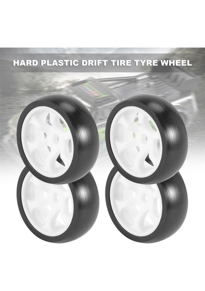 4 Adet Sert Plastik Sürüklenme Lastiği Lastik Tekerlek Wltoys 284131 K969 K989 P929 Mini-Z Mini-Q Mini-D 1/28 Rc Araba Yükseltme Parçaları (Yurt Dışından)