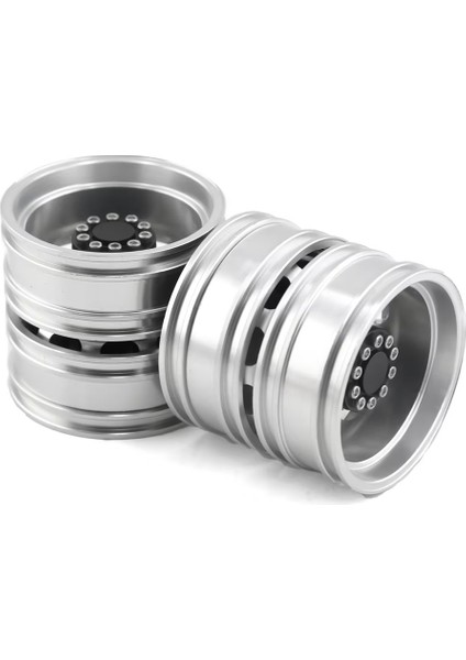 Metal Ön Arka Tekerlek Jant Hub'ları Tamiya Kamyon Için 1/14 Rc Traktör Römork Kargo Araba Tekerlekleri Lastikleri, Arka 44MM, 2 Adet (Yurt Dışından)