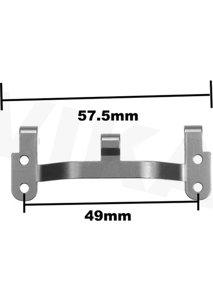 Yükseltme Metal Çekme Çubuğu Rot Çekme Çubuğu Tabanı Amortisör Wpl 1/16 C34 C44 Rc Araba Yedek Parçaları-Gümüş (Yurt Dışından)
