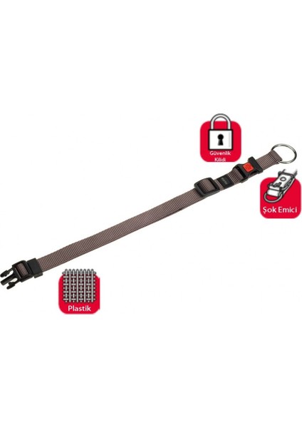 Karlie Kilitli Boyun Tasma M 40-55Cm Gri fiyatları