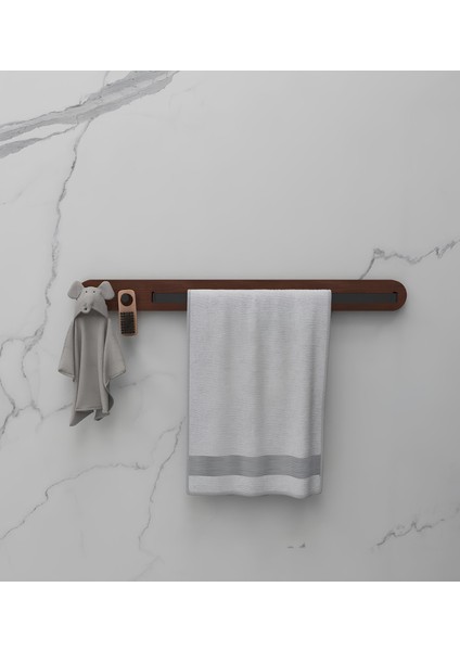 Minimalist Masif Detaylı Askı -Havluluk