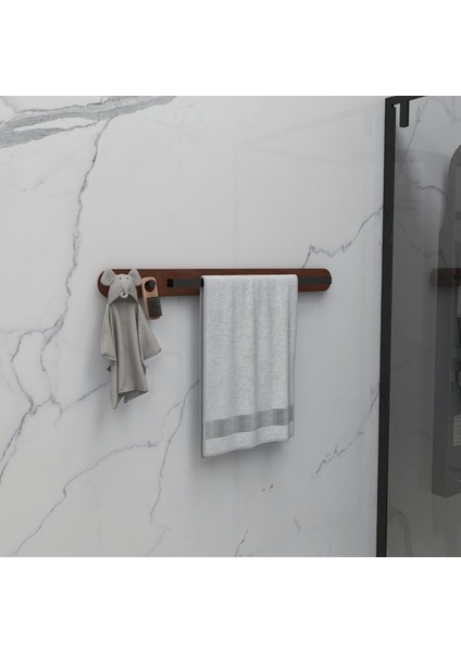 Minimalist Masif Detaylı Askı -Havluluk modelleri