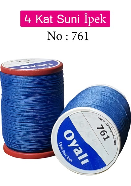 4 Kat Suni Ipek Iplik Iğne Oyası Boncuk Ipi Tığ Oyası NO:761