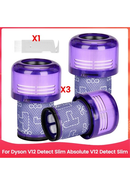 Dyson V12 Detect Slim Absolute V12 Detect Slim Elektrikli Süpürge Için Hepa Filtre Değişimi Parça 971517-01'I Değiştirin (Yurt Dışından)