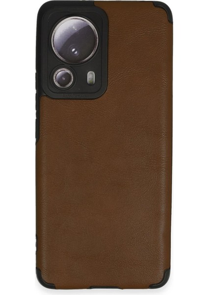 Xiaomi Mi 13 Lite Kılıf Loop Deri Silikon - Kahverengi Drstr