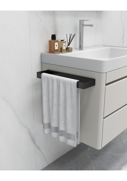 Orkide x Yeni Mat Siyah Duvara Monte Havluluk | Modern ve Şık Banyo Aksesuarı fiyatları