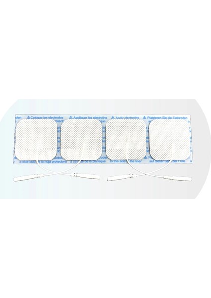 Tens Elektrod Pedi 5x5 cm Kablolu Soketli 4’lü Paket 10 Adet modelleri