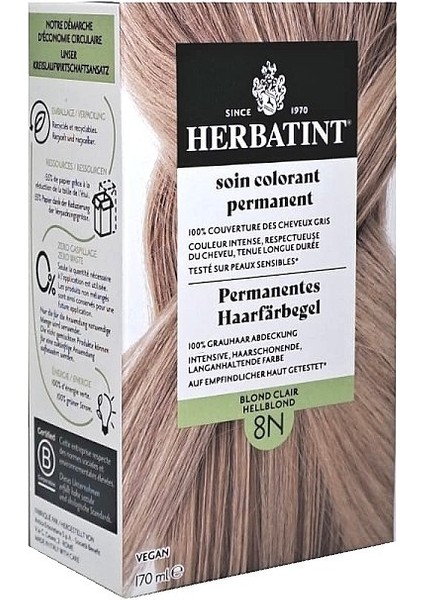 Saç Boyası 8n Blond Clair - Açık Sarı