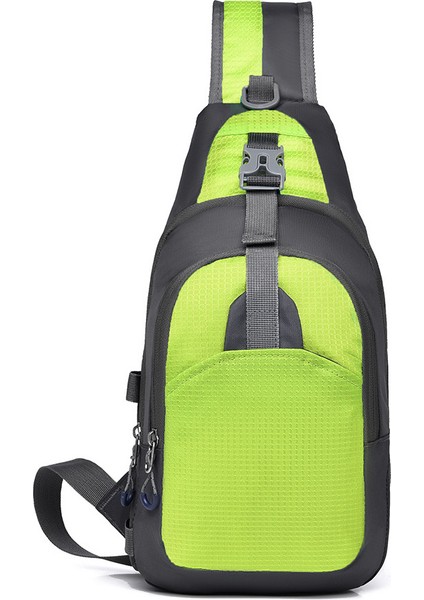 Günlük Göğüs Çantası Erkek Kadın Çok Fonksiyonlu Omuz Çantası Crossbody Çanta Açık Büyük Kapasiteli Spor Cep Telefonu Çantası (Yurt Dışından)