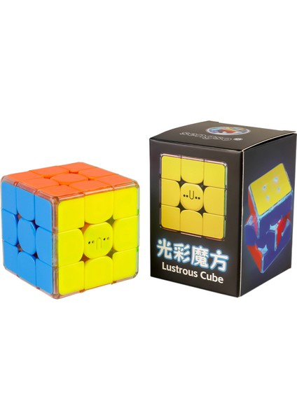 Shengshou Radiance 3x3 Manyetik Sihirli Hız Küpü Stickersız Profesyonel Fidget Oyuncakları Sengso Parlak Cubo Magico Bulmaca (Yurt Dışından)