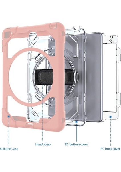 iPad Mini 4/ 5 Tablet Bilgisayar Koruyucu Kılıf iPad Koruyucu Kılıf Düşmeye Pc+Silikon Üçü Bir Arada Üç Geçirmez (Yurt Dışından)