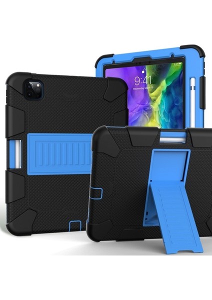 Xphonestore Galaxy Tab A 8.4 (2020) Için Koruyucu Tablet Kılıfı - Siyah/mavi (Yurt Dışından)