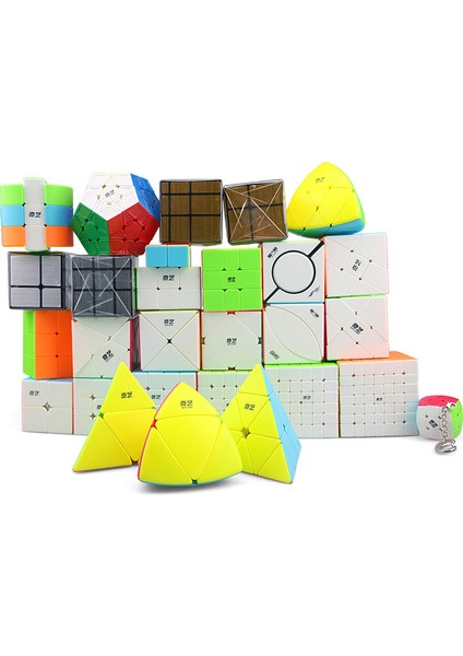 Qiyi Serisi Sihirli Küp Qy Özel Şekilli Qıyı 2x2 3x3 4x4 5x5 Puzzle Çocuk Oyuncakları Hediye Pyraminx Skewb Cubo Magico (Yurt Dışından) modelleri