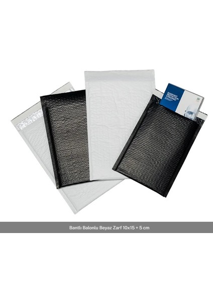 Baloncuklu Pat Pat Siyah Zarf Kargo 100 Adet Ambalaj 10X15+5CM