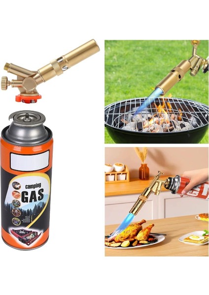 Yüksek Alevli Pürmüz Torch Yakma Barbekü Odun Tutuşturma Tabancası Metal Kafa Tamirci Kaynak Pürmüzü