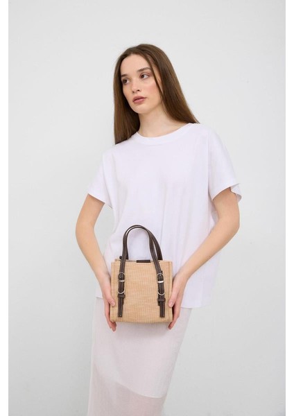 Wolf Hasır Kemer Detaylı Çapraz Çanta Krem fiyatları