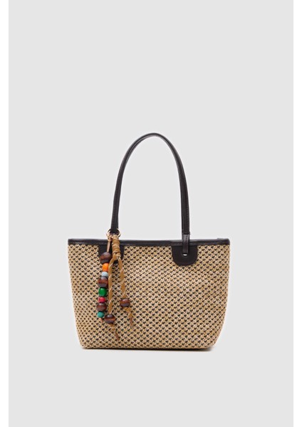 Roen Hasır Omuz Çantası Kahverengi modelleri