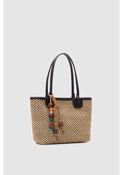 Roen Hasır Omuz Çantası Kahverengi fırsatları