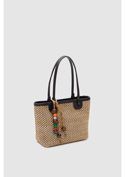 Roen Hasır Omuz Çantası Kahverengi indirimleri